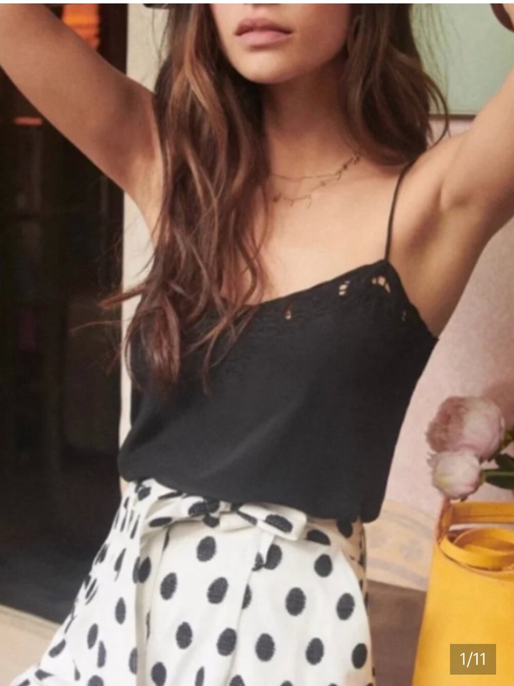 Sezane Palma Silk Camisole